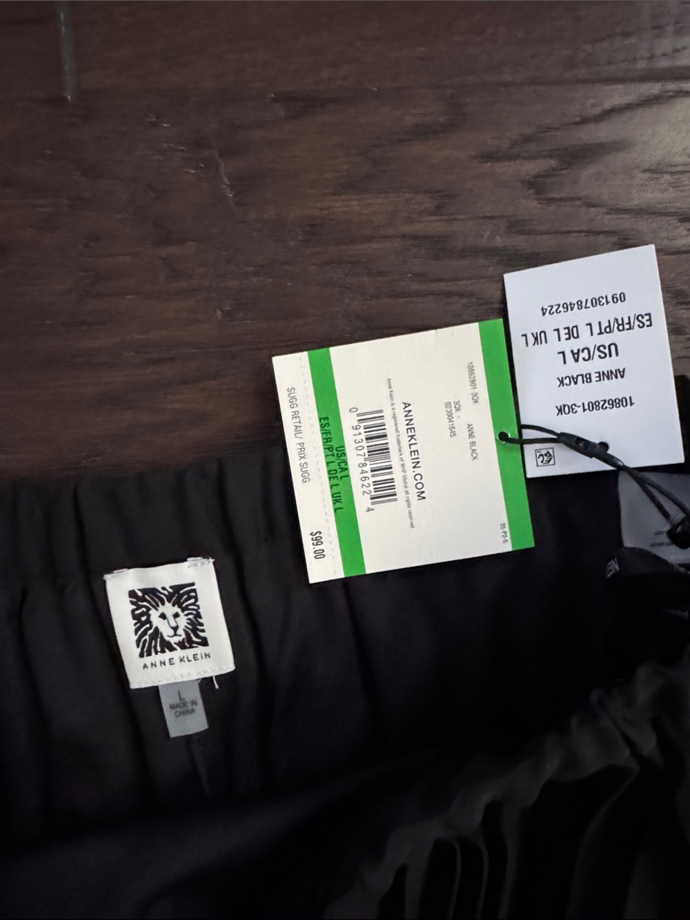 Anne Klein Black Pleated Maxi Skirt - Picture 2 of 6